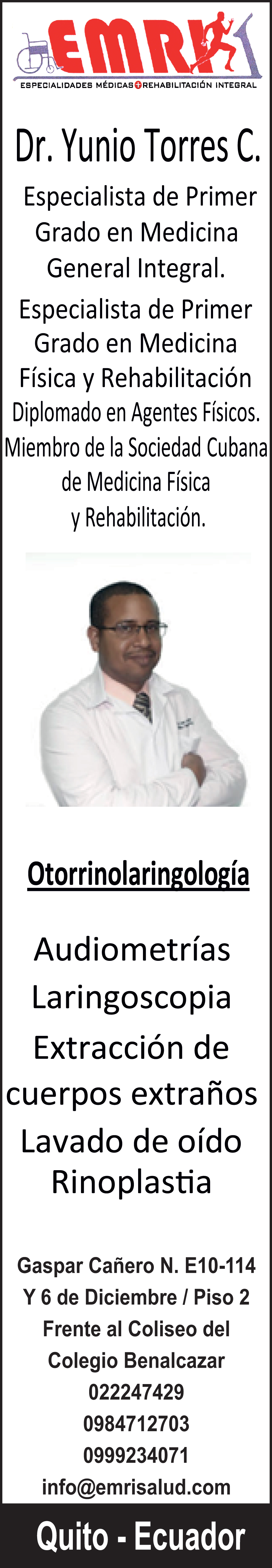 Perfil de Dr. Yunio Torres