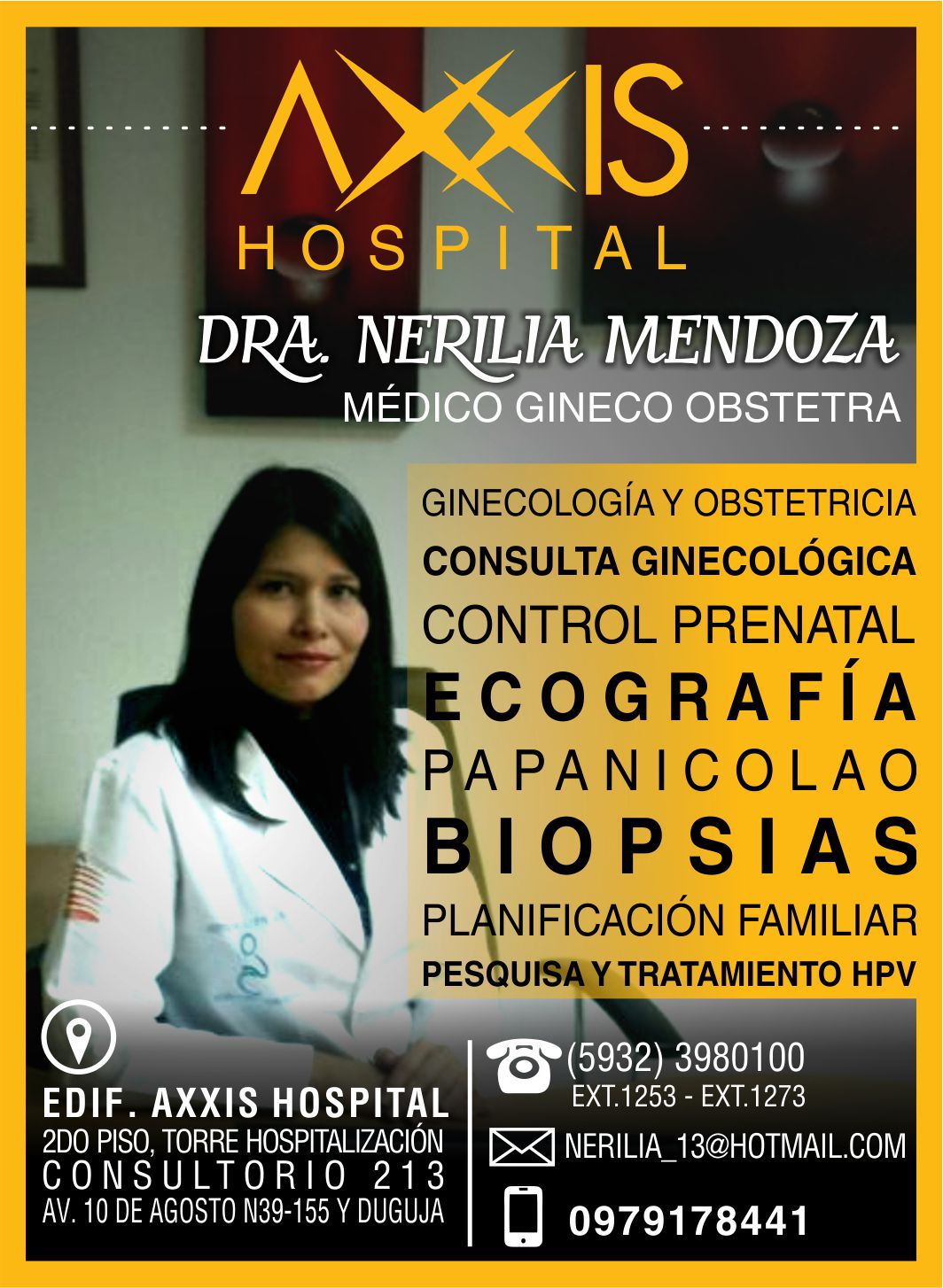 Perfil de Dra. Nerilia Mendoza